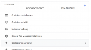 Google Tag Manager Container ID