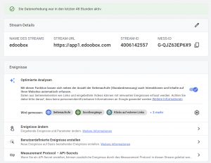 Datenstream Mess-ID