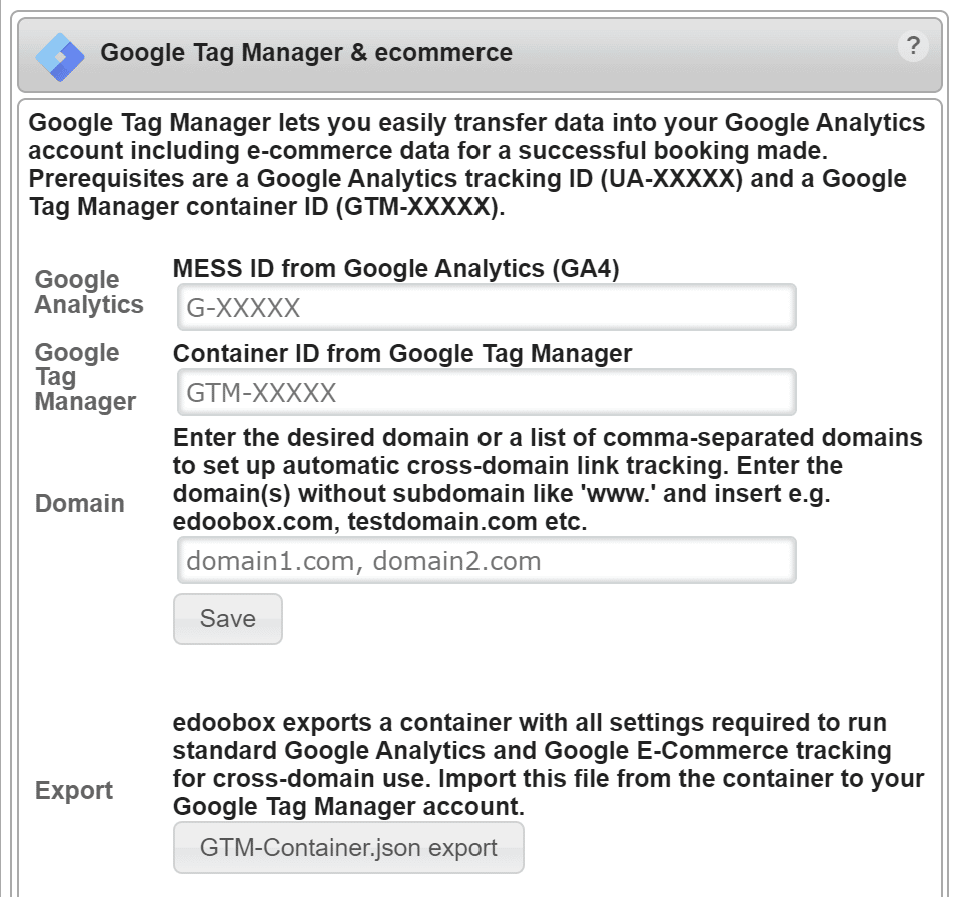 Google Analytics 4 in edoobox